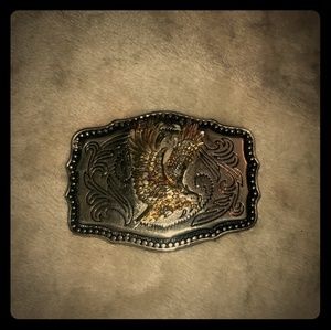 Distressed Flying Eagle Belt Buckle